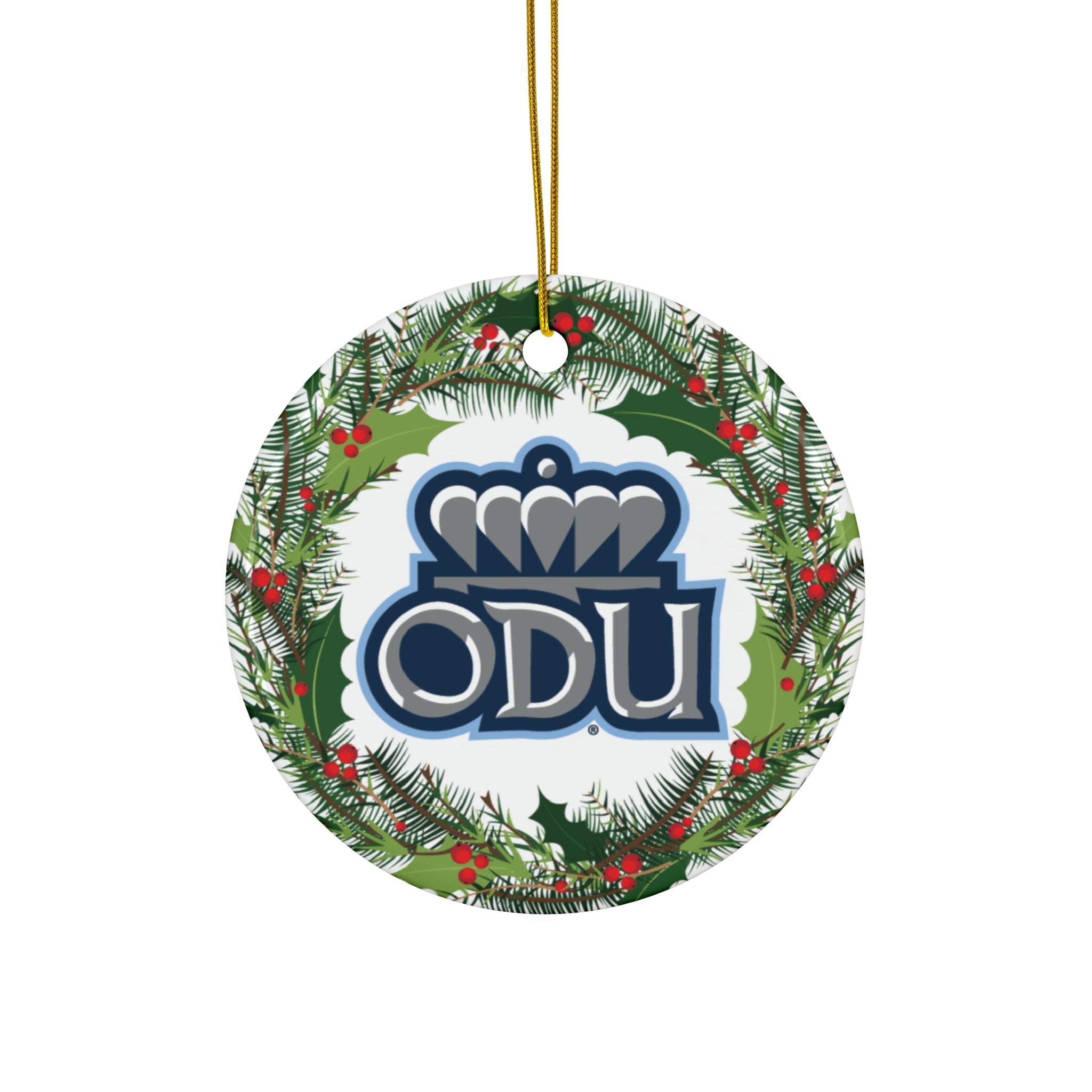 Old Dominion University, ODU Logo 01, Ceramic Ornament, Circle