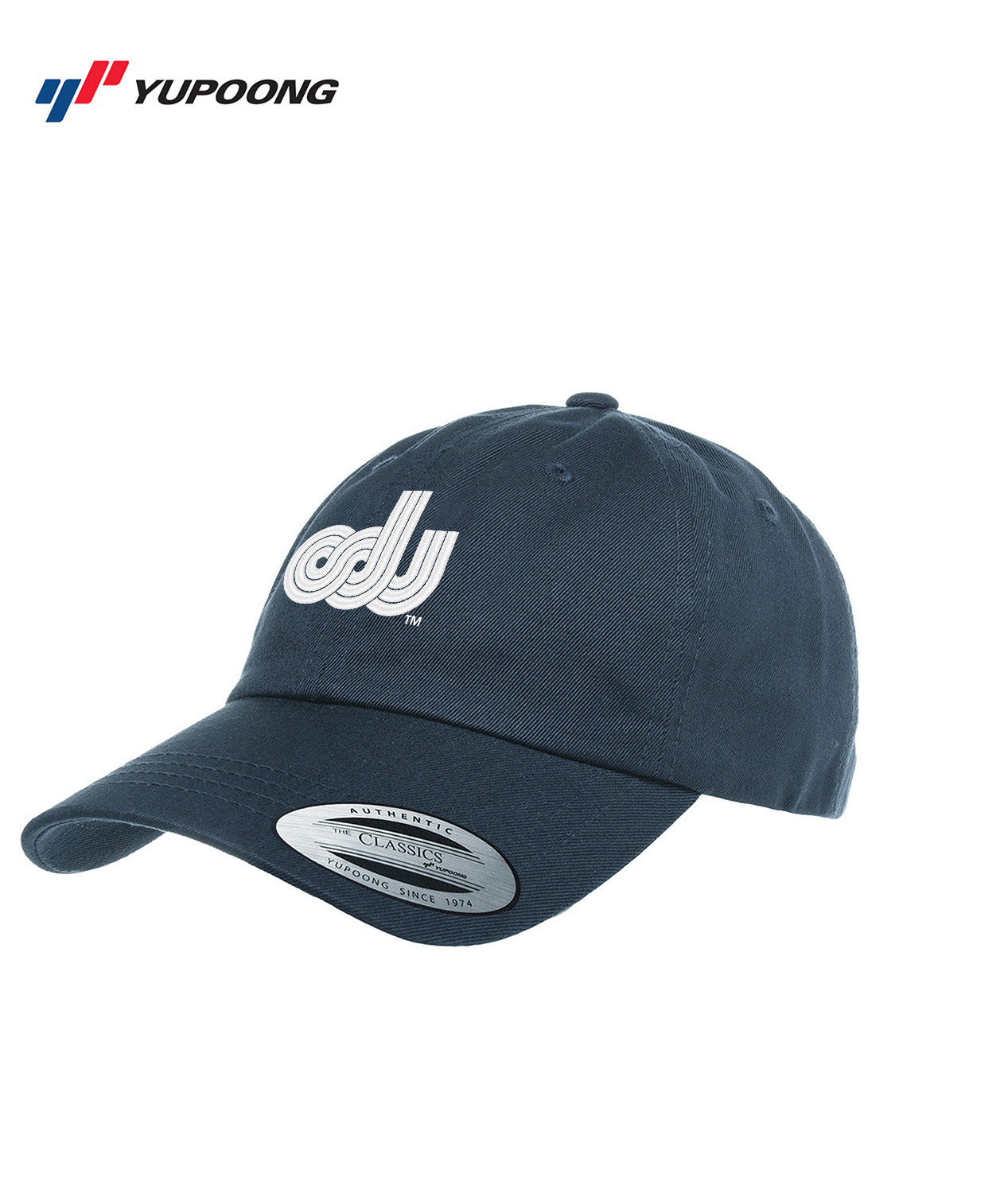 Old Dominion University, ODU Vintage Logo8, Yupoong Classics - Classic Dad Hat- Navy