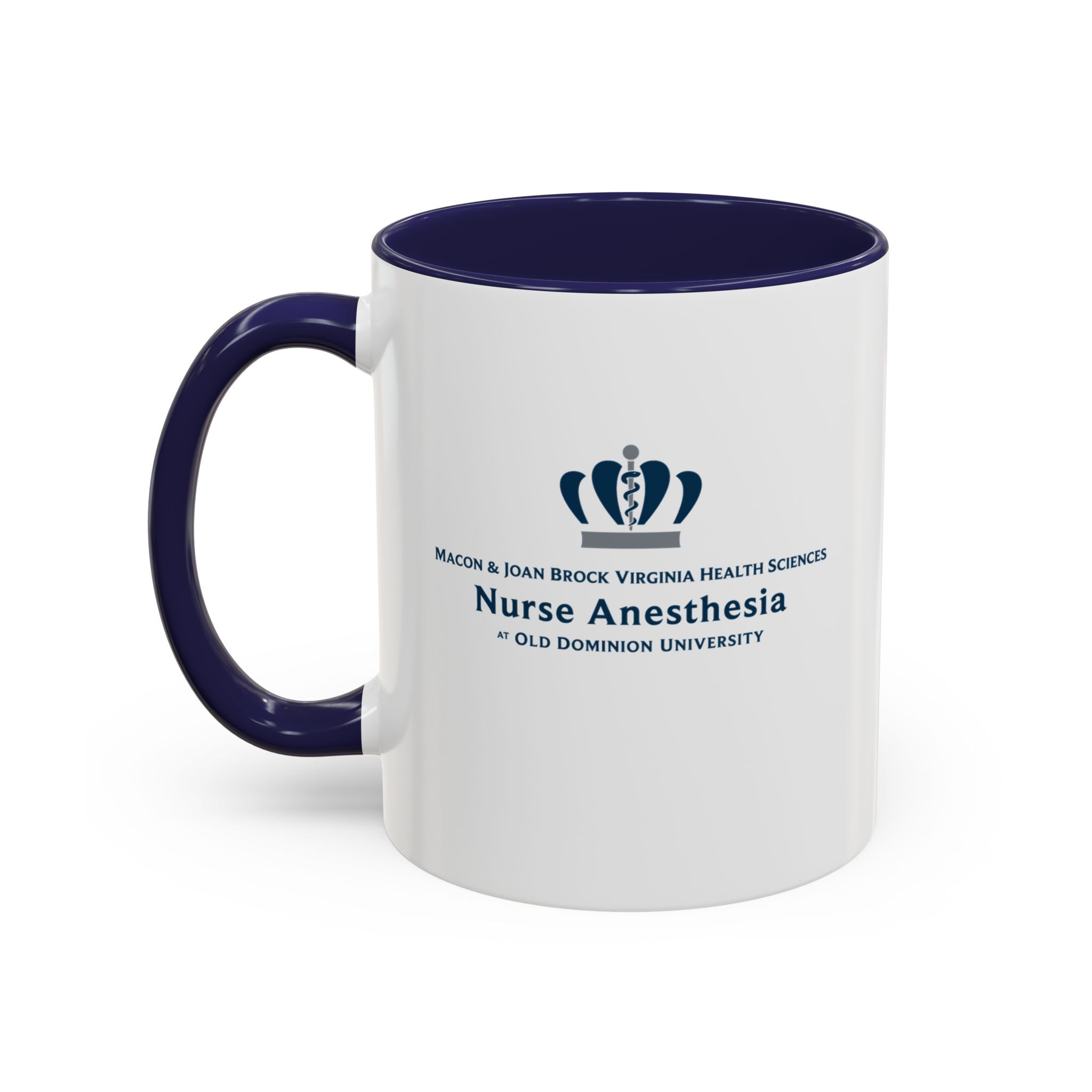 Old Dominion University, Nurse Anesthesia, Accent Coffee Mug 11 oz - navy