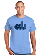 Old Dominion University, ODU Vintage Logo, DryBlend® 50 Cotton/50 Poly T-Shirt - Carolina Blue