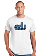 Old Dominion University, ODU Vintage Logo, DryBlend® 50 Cotton/50 Poly T-Shirt- White