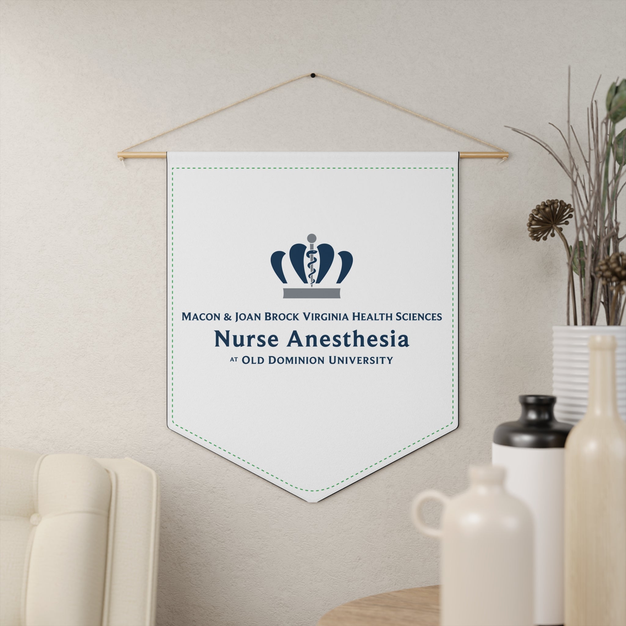 Old Dominion University, Nurse Anesthesia, Pennant Wall Decor