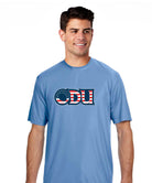 Old Dominion University, ODU Military - Military Logo, Unisex Heather CVC Long Sleeve T-Shirt - Carolina Blue