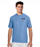 Old Dominion University, ODU Military - Military Logo, Unisex Heather CVC Long Sleeve T-Shirt - Carolina Blue