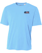 Old Dominion University, ODU Military - Military Logo, Unisex Heather CVC Long Sleeve T-Shirt - Carolina Blue