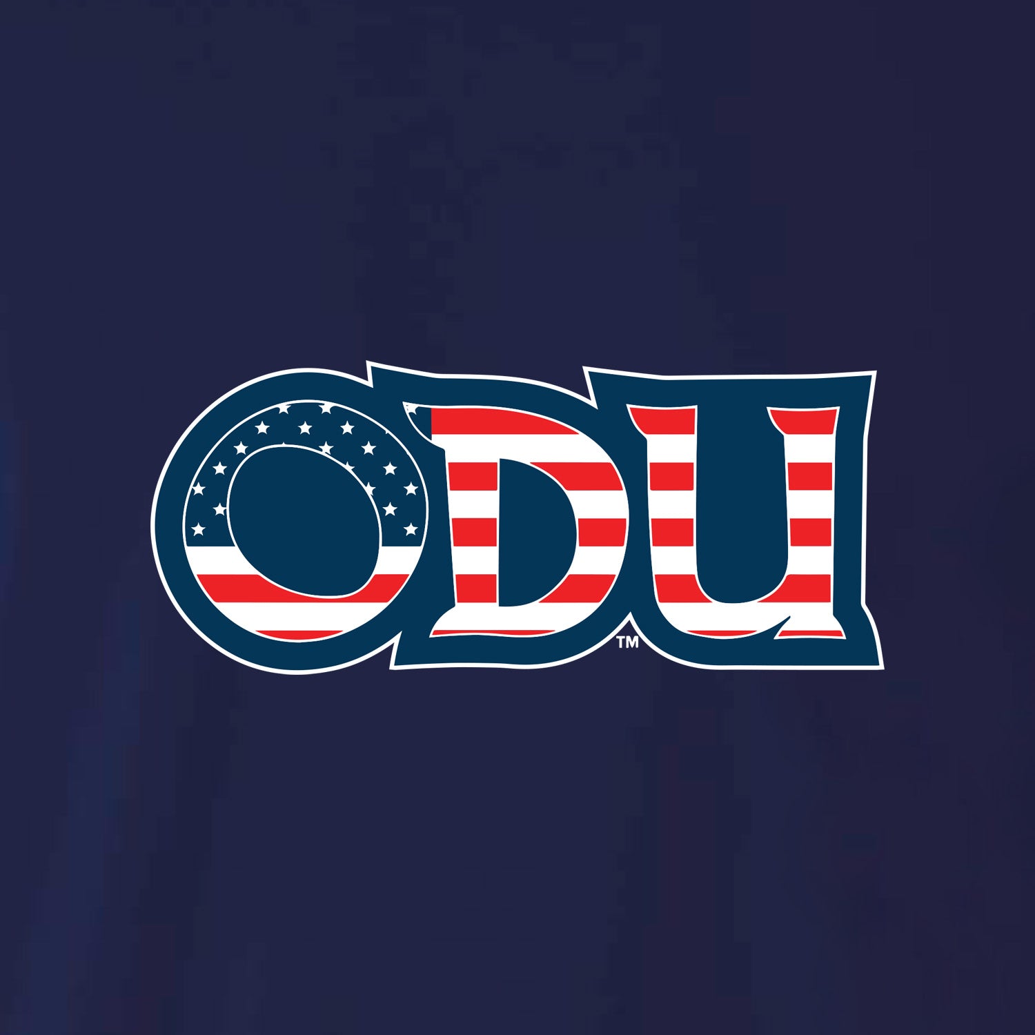 Old Dominion University, ODU Military - Military Logo, Unisex Heather CVC Long Sleeve T-Shirt - Navy
