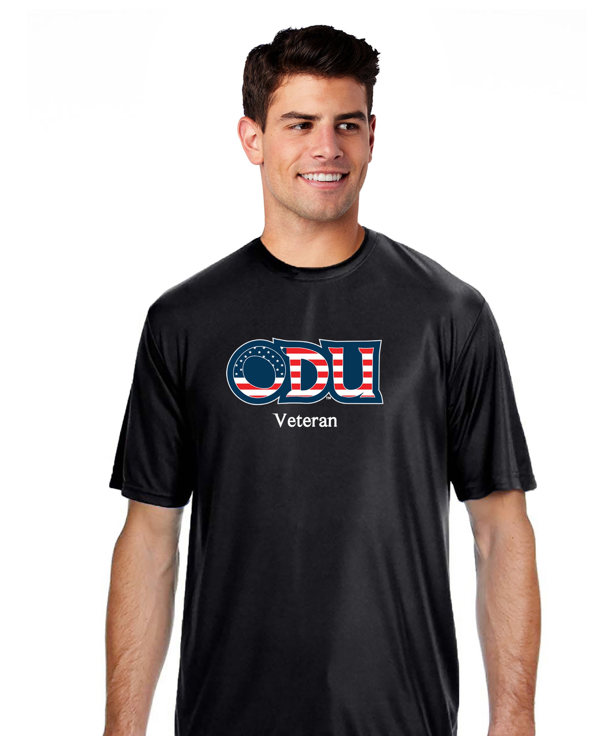 Old Dominion University, ODU Military -Veteran, A4 Cooling Performance Short Sleeve T-Shirt - Black