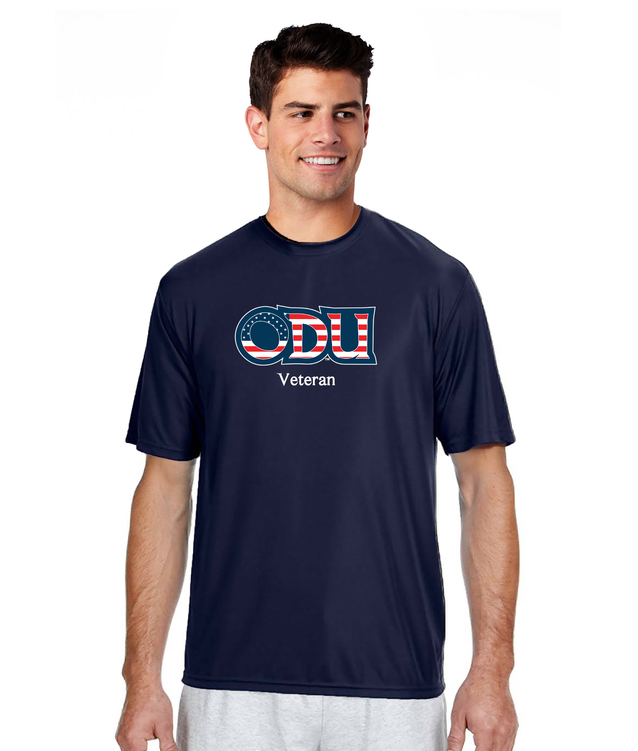 Old Dominion University, ODU Military -Veteran, A4 Cooling Performance Short Sleeve T-Shirt - Navy