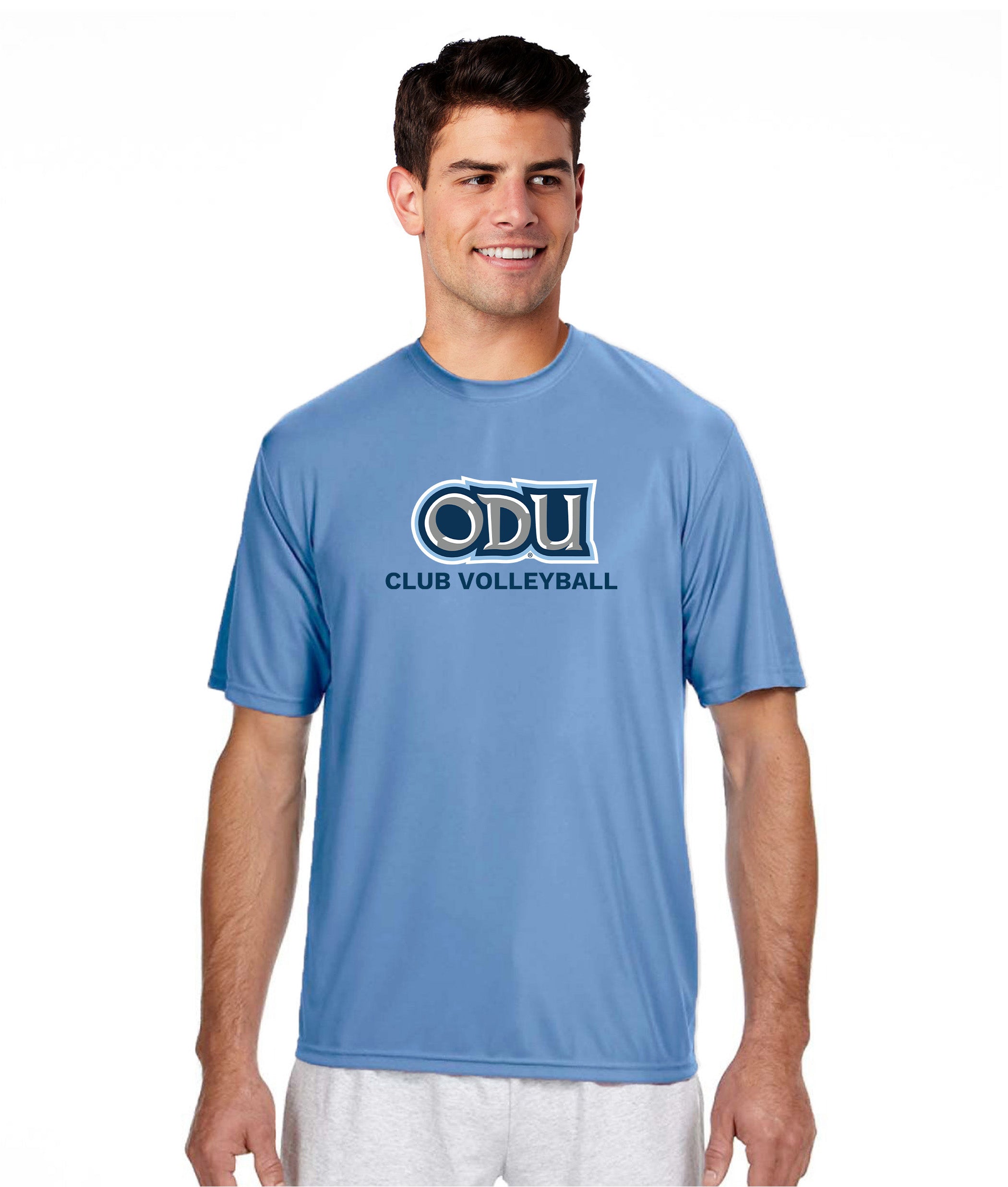 Old Dominion University, Club Sports - Volleyball, A4 Cooling Performance Short Sleeve T-Shirt - Hudson Blue