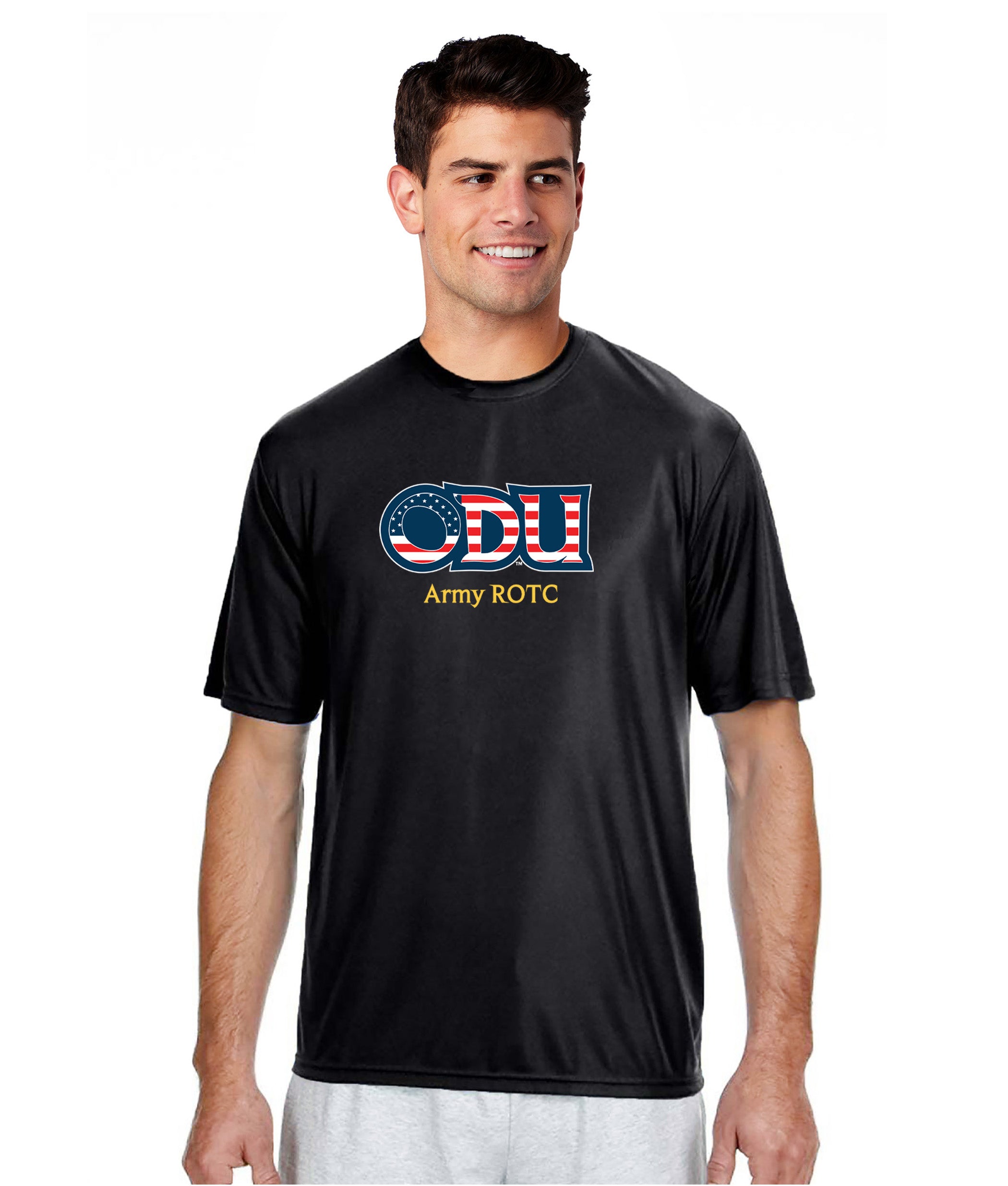 Old Dominion University, ODU Military - Army ROTC, A4 Cooling Performance Short Sleeve T-Shirt - Black