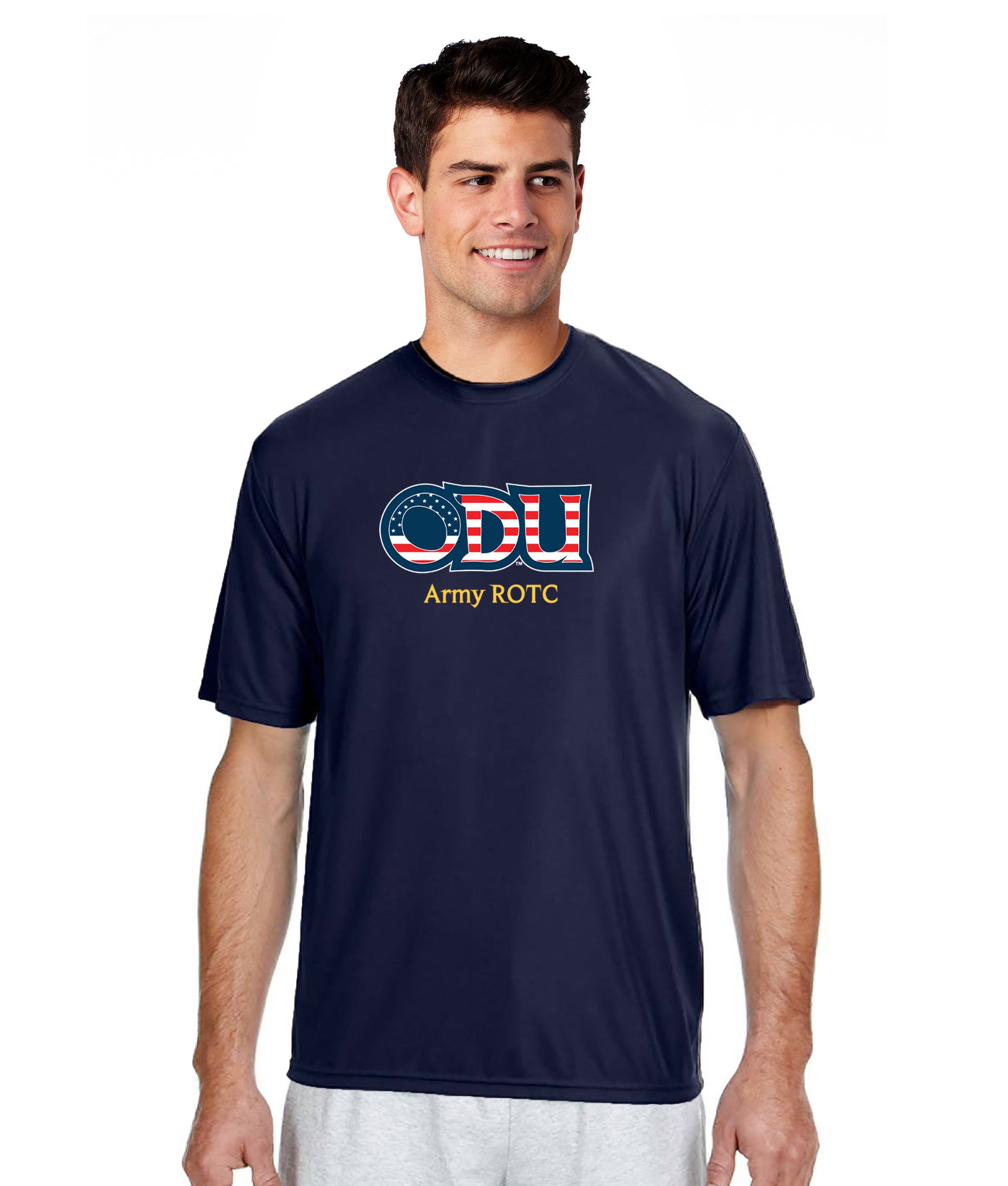 Old Dominion University, ODU Military - Army ROTC, A4 Cooling Performance Short Sleeve T-Shirt - Navy