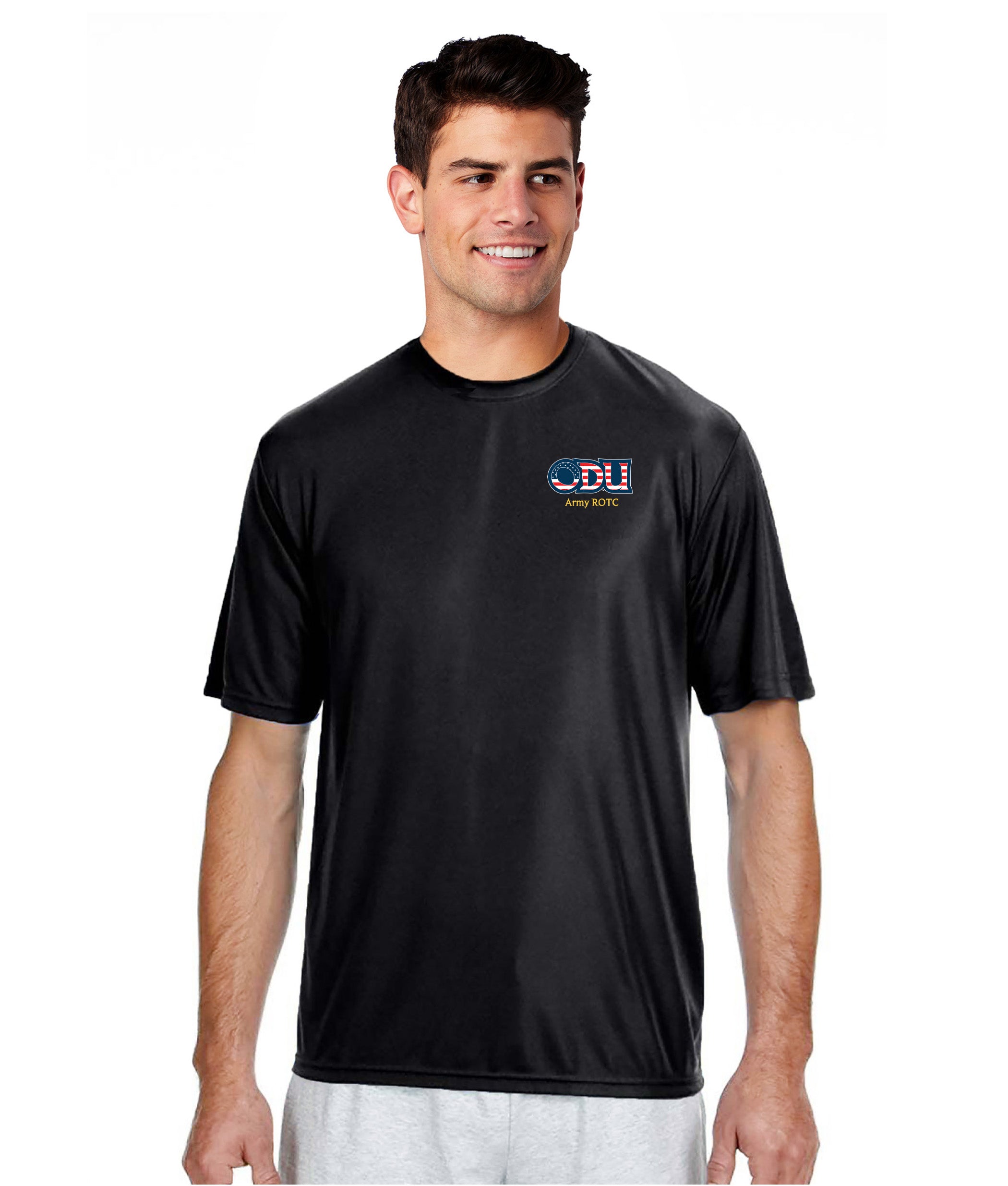 Old Dominion University, ODU Military - Army ROTC, A4 Cooling Performance Short Sleeve T-Shirt - Black