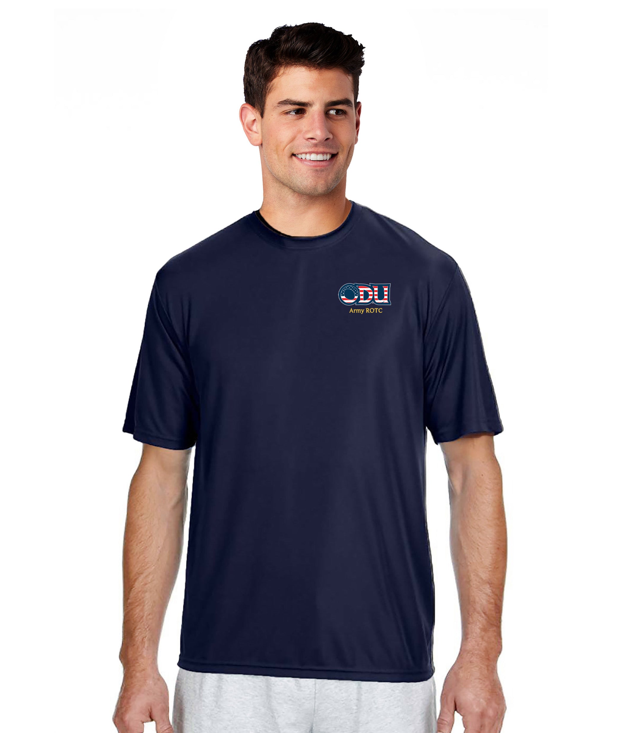 Old Dominion University, ODU Military - Army ROTC, A4 Cooling Performance Short Sleeve T-Shirt - Navy