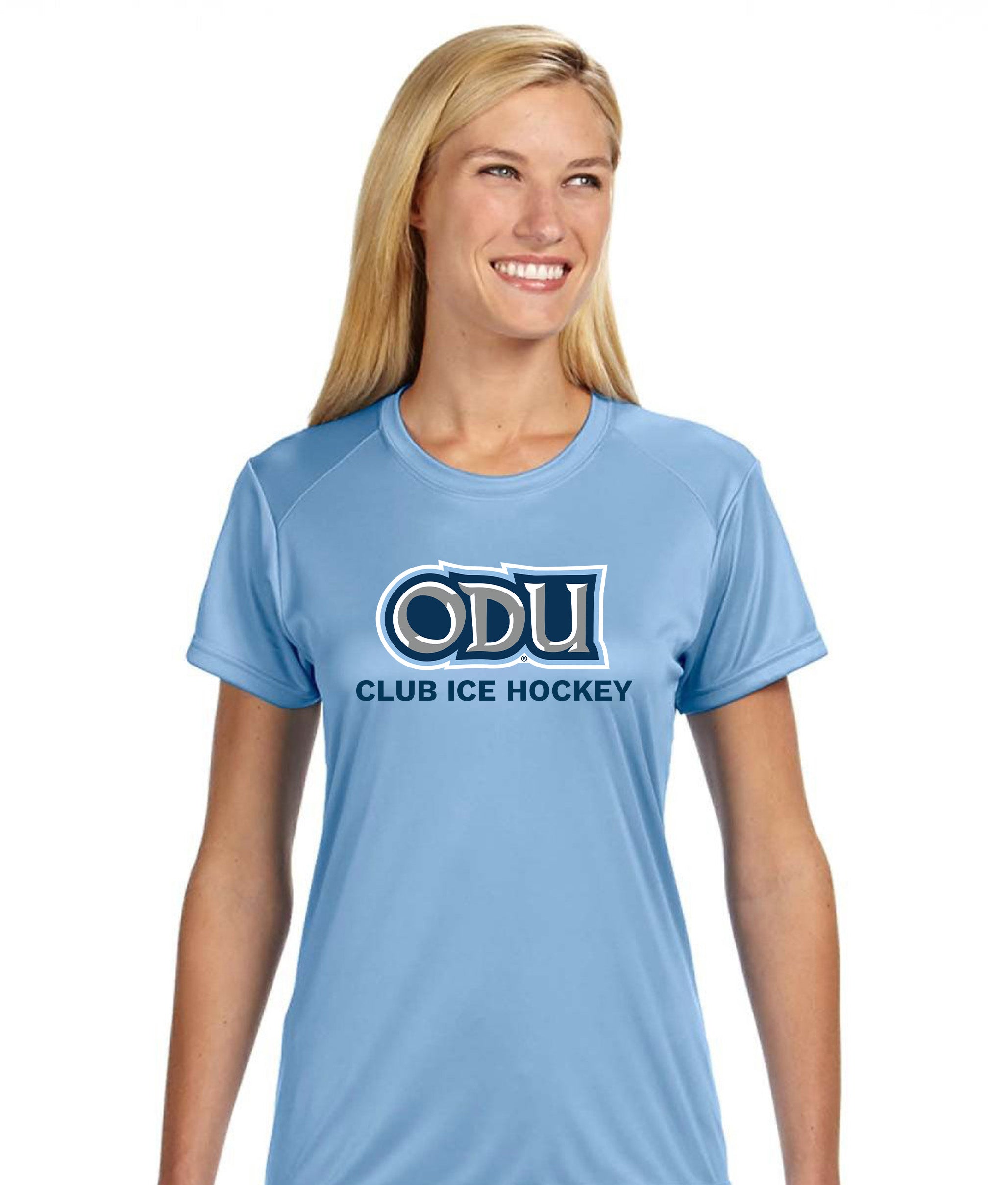 Old Dominion University, ODU - Club Sports, A4 Women’s Cooling Performance Short Sleeve T-Shirt - Hudson Blue
