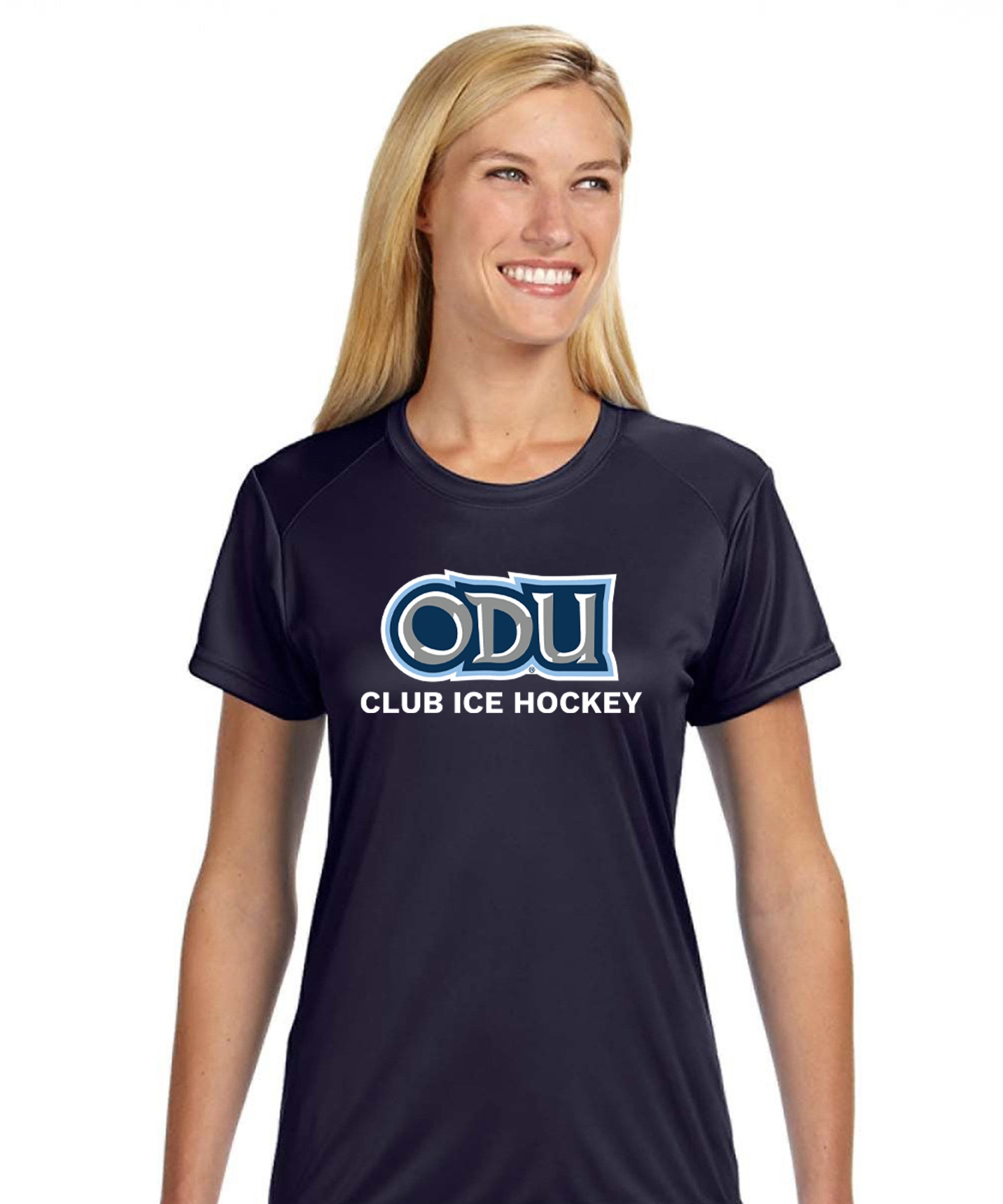 Old Dominion University, ODU - Club Sports, A4 Women’s Cooling Performance Short Sleeve T-Shirt - Navy