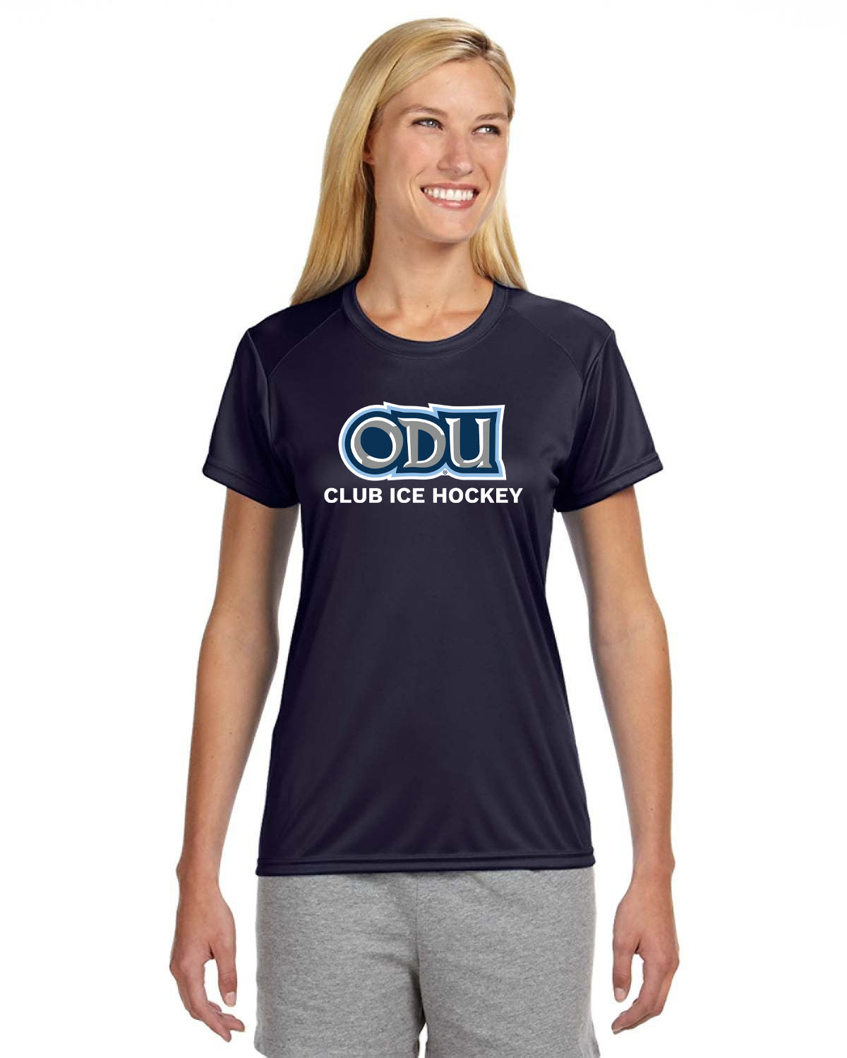 Old Dominion University, ODU - Club Sports, A4 Women’s Cooling Performance Short Sleeve T-Shirt - Navy