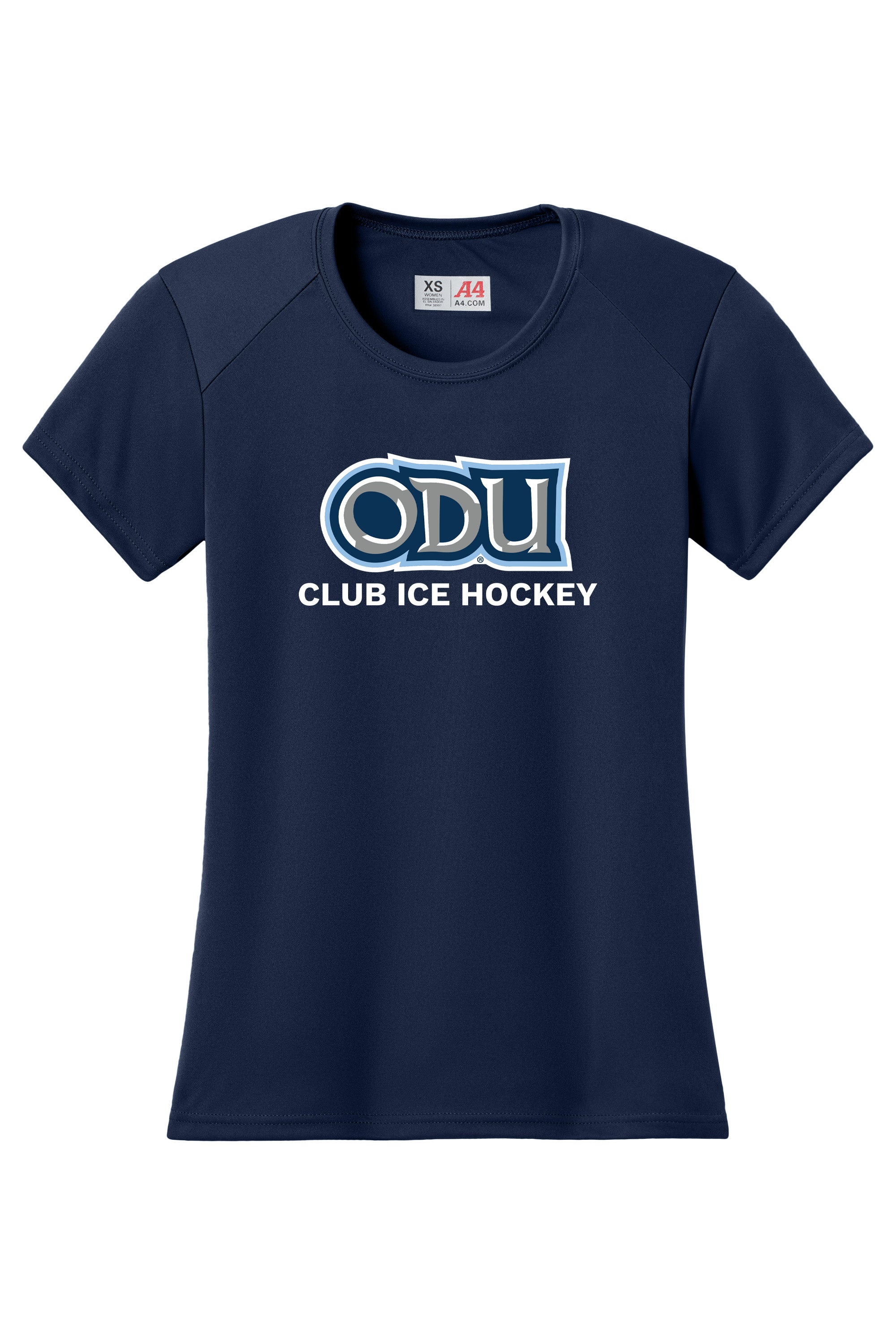Old Dominion University, ODU - Club Sports, A4 Women’s Cooling Performance Short Sleeve T-Shirt - Navy