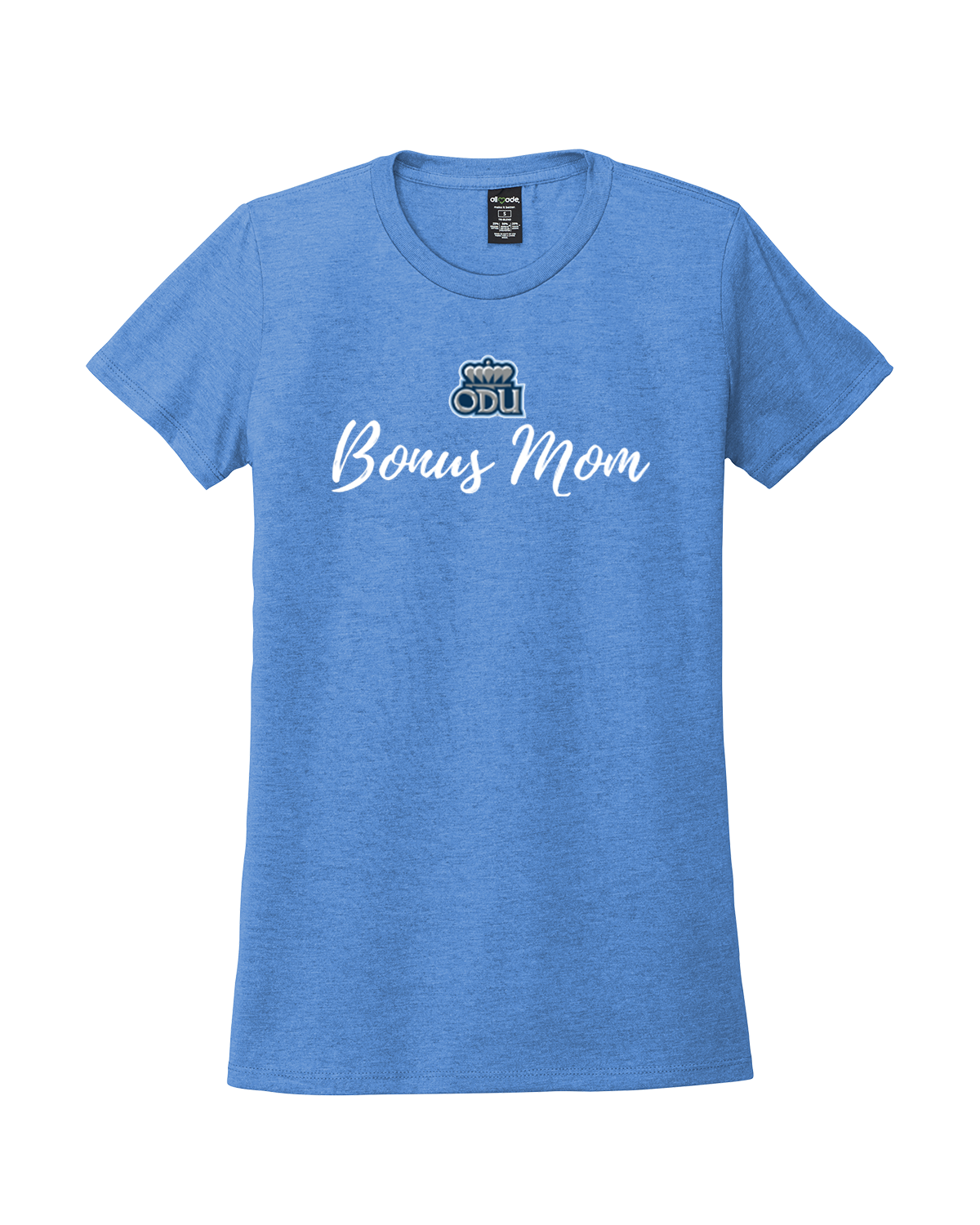Old Dominion University, ODU, Bonus Mom, Women’s Tri-Blend T-Shirt - Carolina Blue