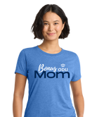 Old Dominion University, ODU, Bonus Mom, Women’s Tri-Blend T-Shirt - Carolina Blue