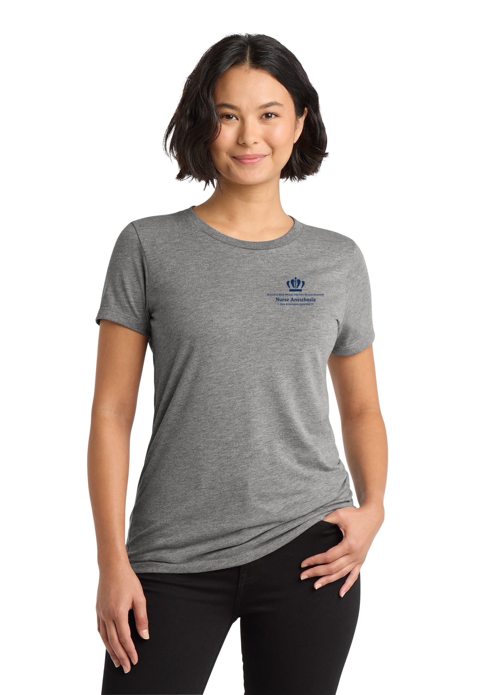 Old Dominion University, Nurse Anesthesia, Women’s Tri-Blend T - Shirt - Grey