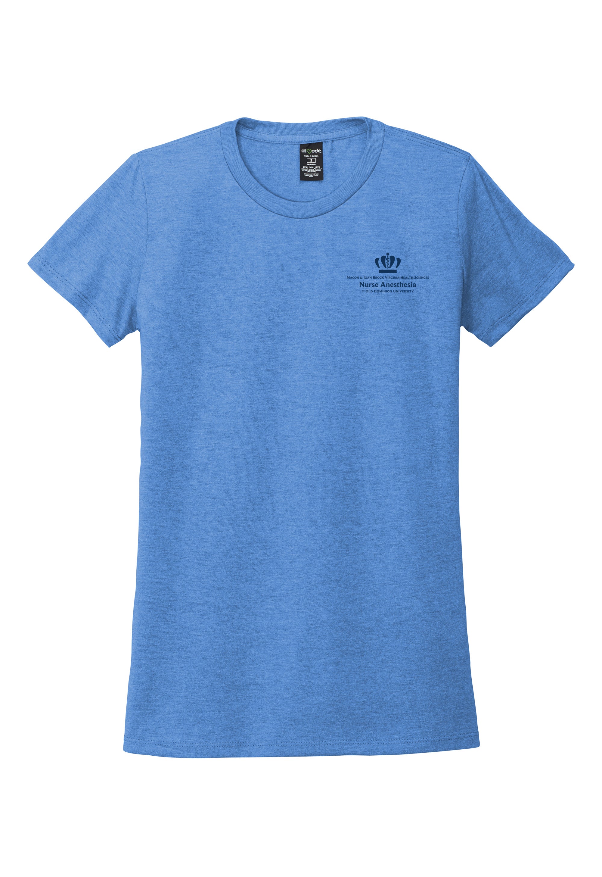 Old Dominion University, Nurse Anesthesia, Women’s Tri-Blend T - Shirt - Carolina Blue