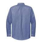 Old Dominion University, Brooks Brothers® Wrinkle-Free Stretch Pinpoint Shirt-Cobalt Blue - Back