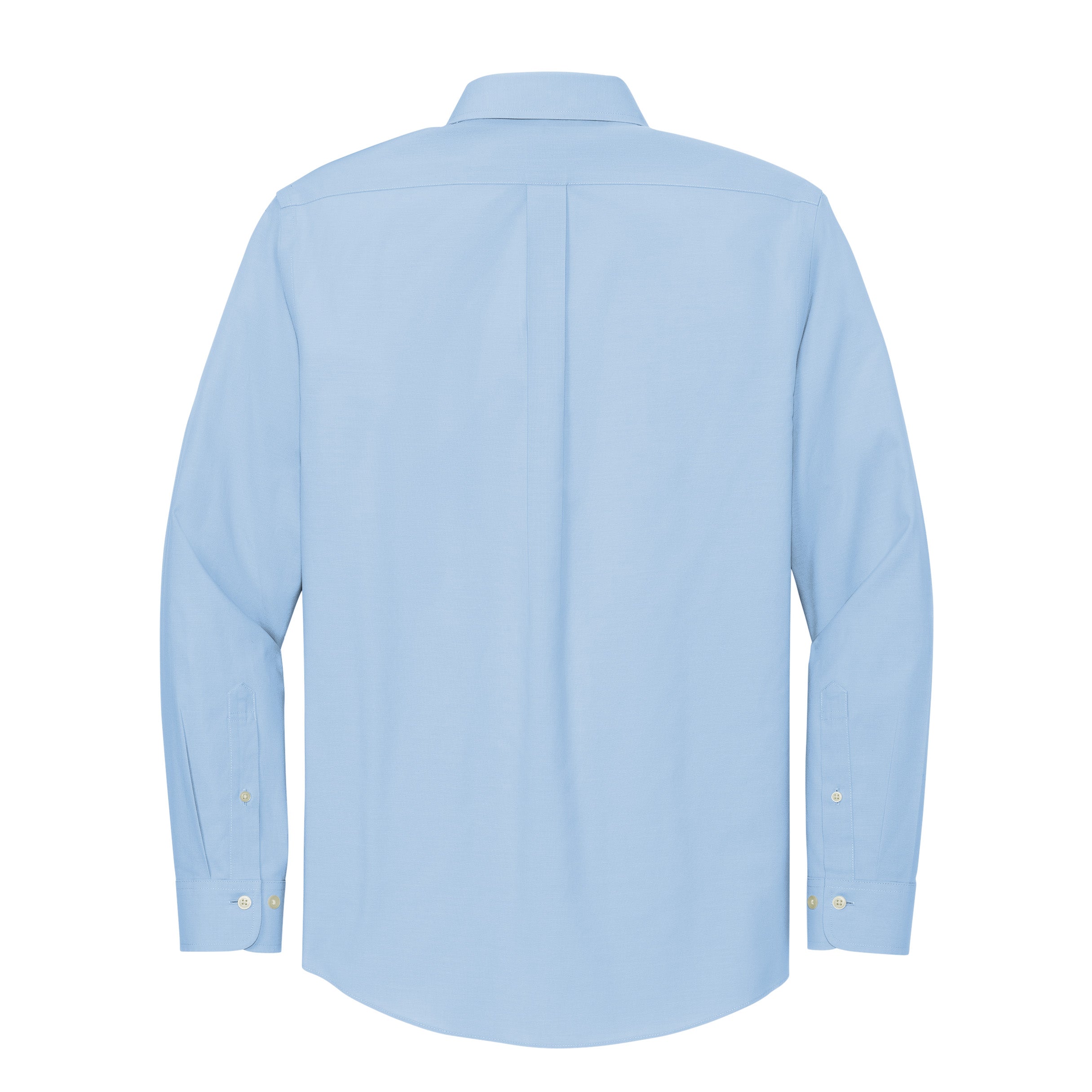 Old Dominion University, Brooks Brothers® Wrinkle-Free Stretch Pinpoint Shirt-Newport Blue - Back