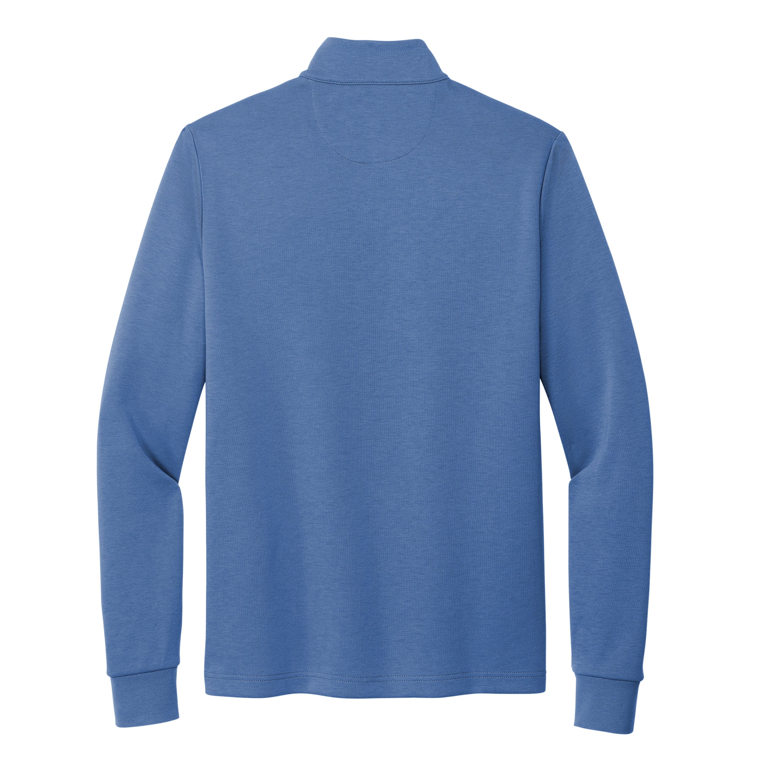 Old Dominion University, Brooks Brothers® Double-Knit 1/4-Zip Sweater- Charter Blue-Back