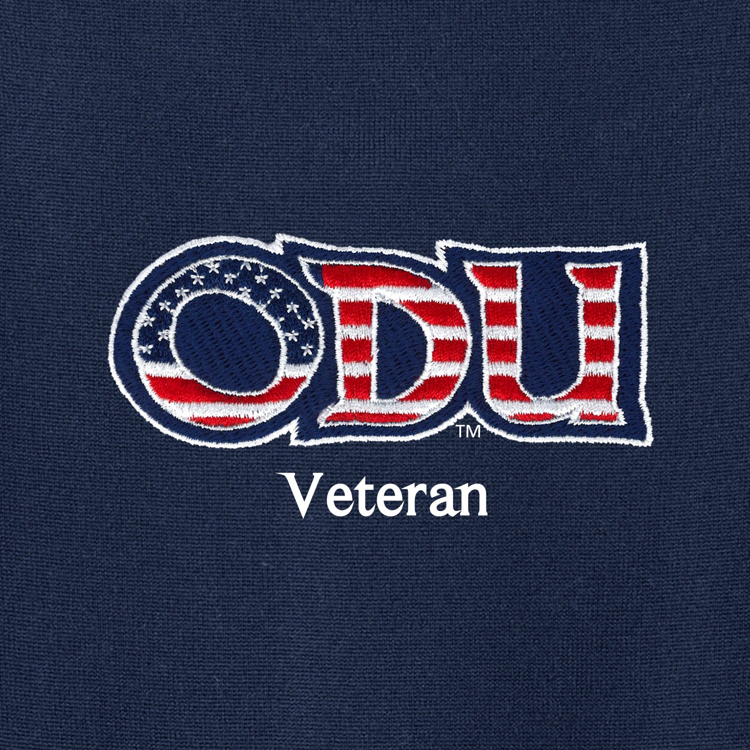 Old Dominion University, ODU Military - Veteran, Women’s Washable Merino V-Neck Sweater - Navy