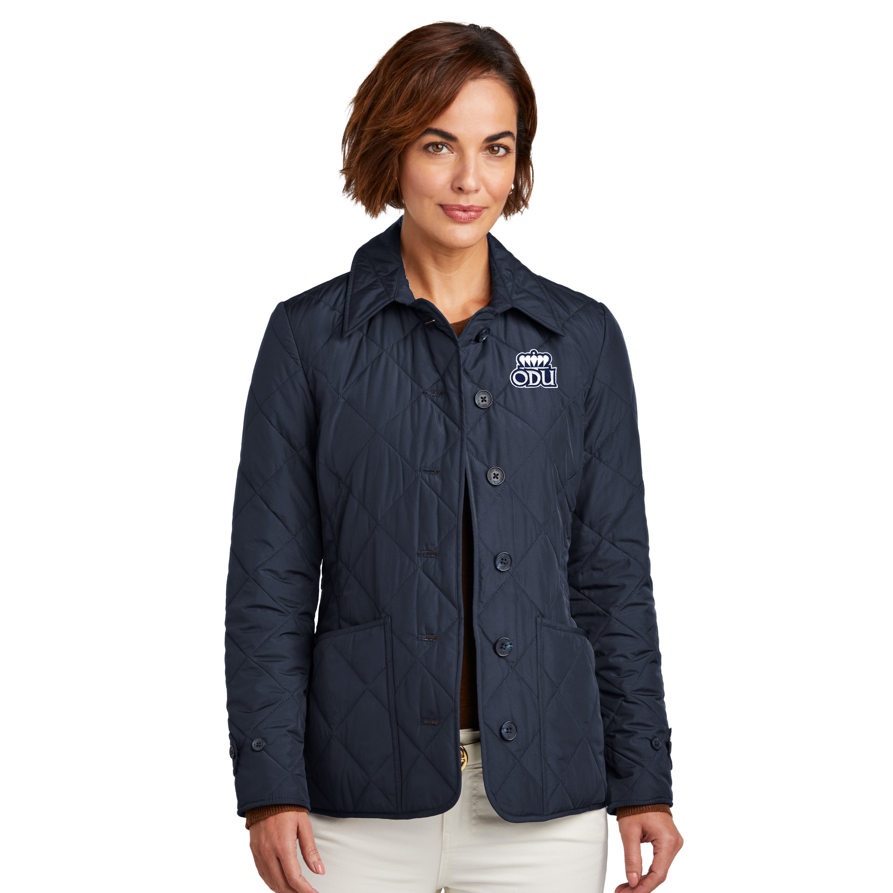 ODU Brooks Brothers® Women’s Quilted Jacket- Navy