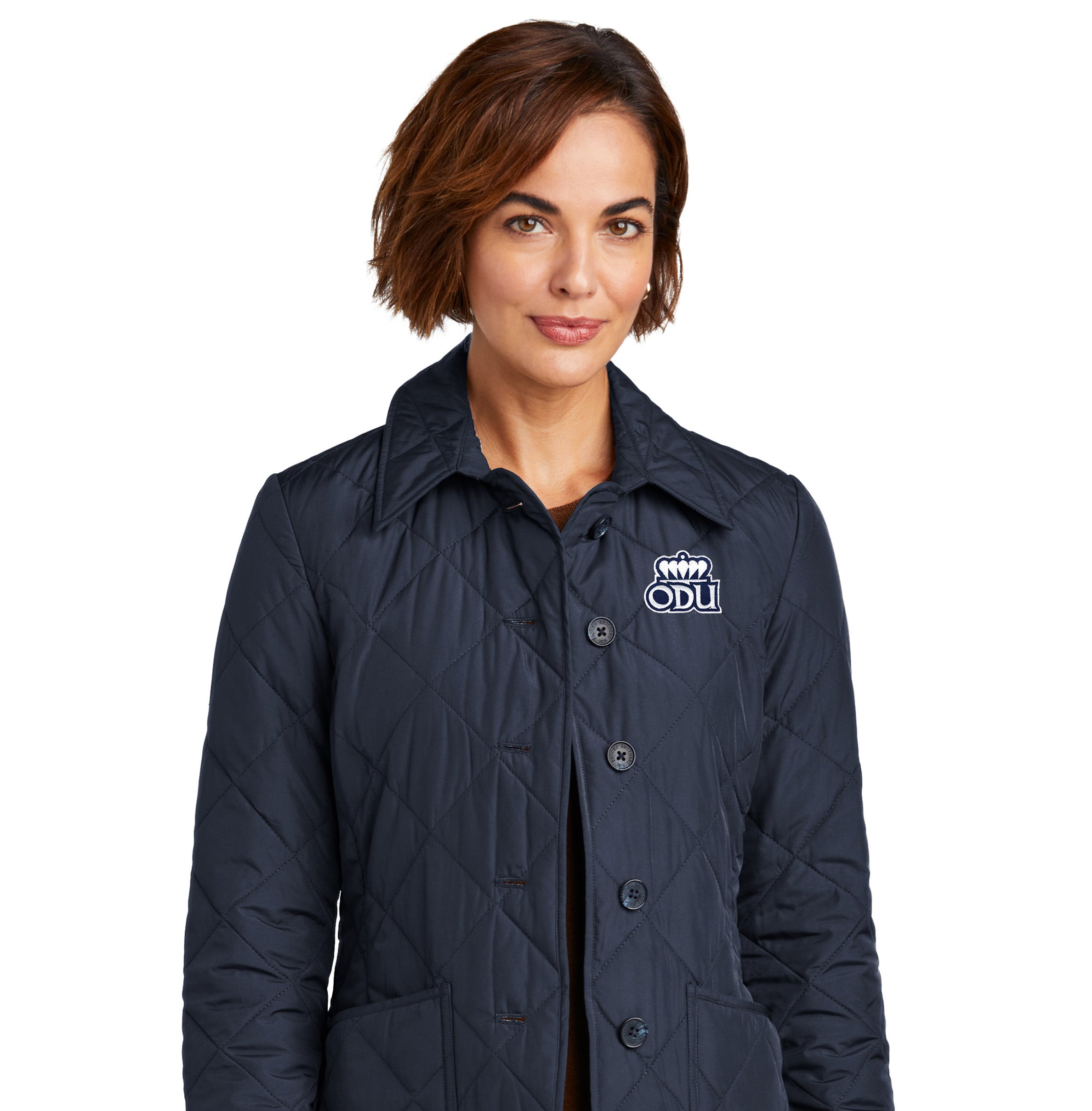 ODU Brooks Brothers® Women’s Quilted Jacket- Navy