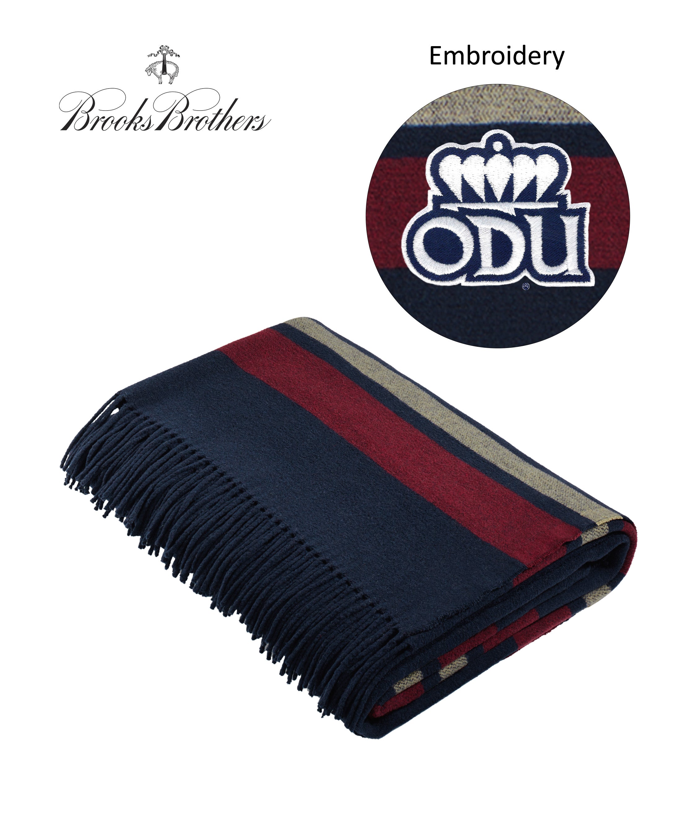 Old Dominion University, ODU  Logo 3, Brooks Brothers® Heritage Blanket