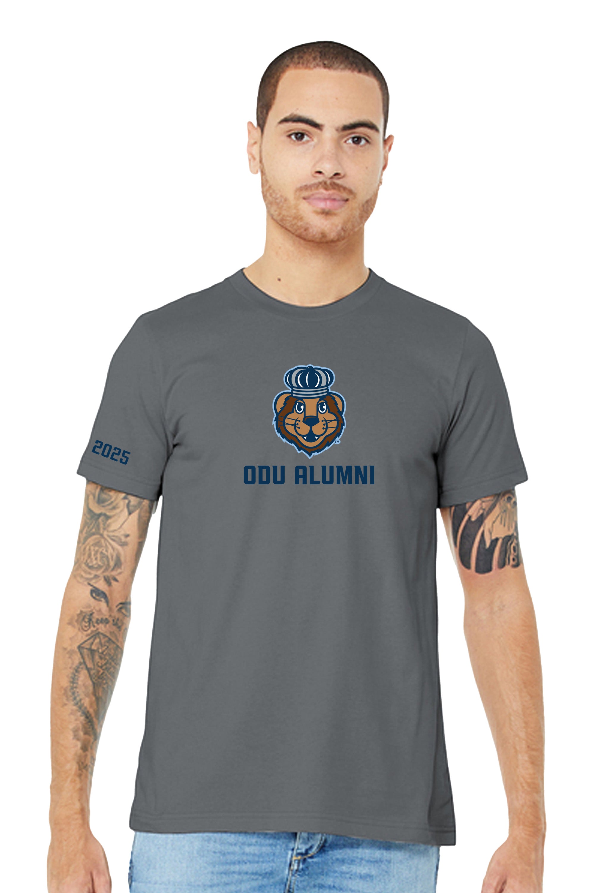 Official, Old Dominion University, Unisex Jersey Short Sleeve T-Shirt - Gray