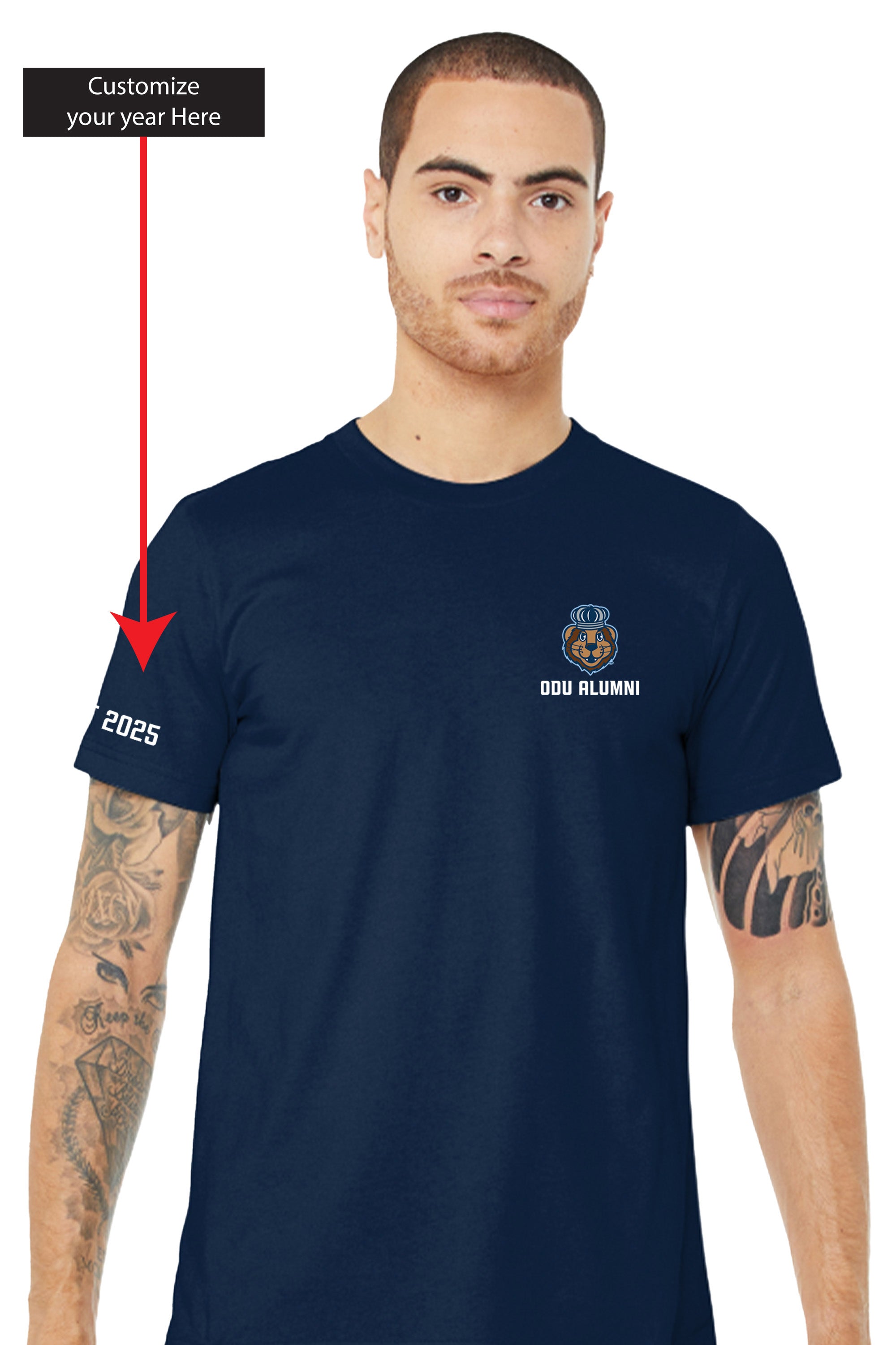 Official, Old Dominion University, Unisex Jersey Short Sleeve T-Shirt - Navy