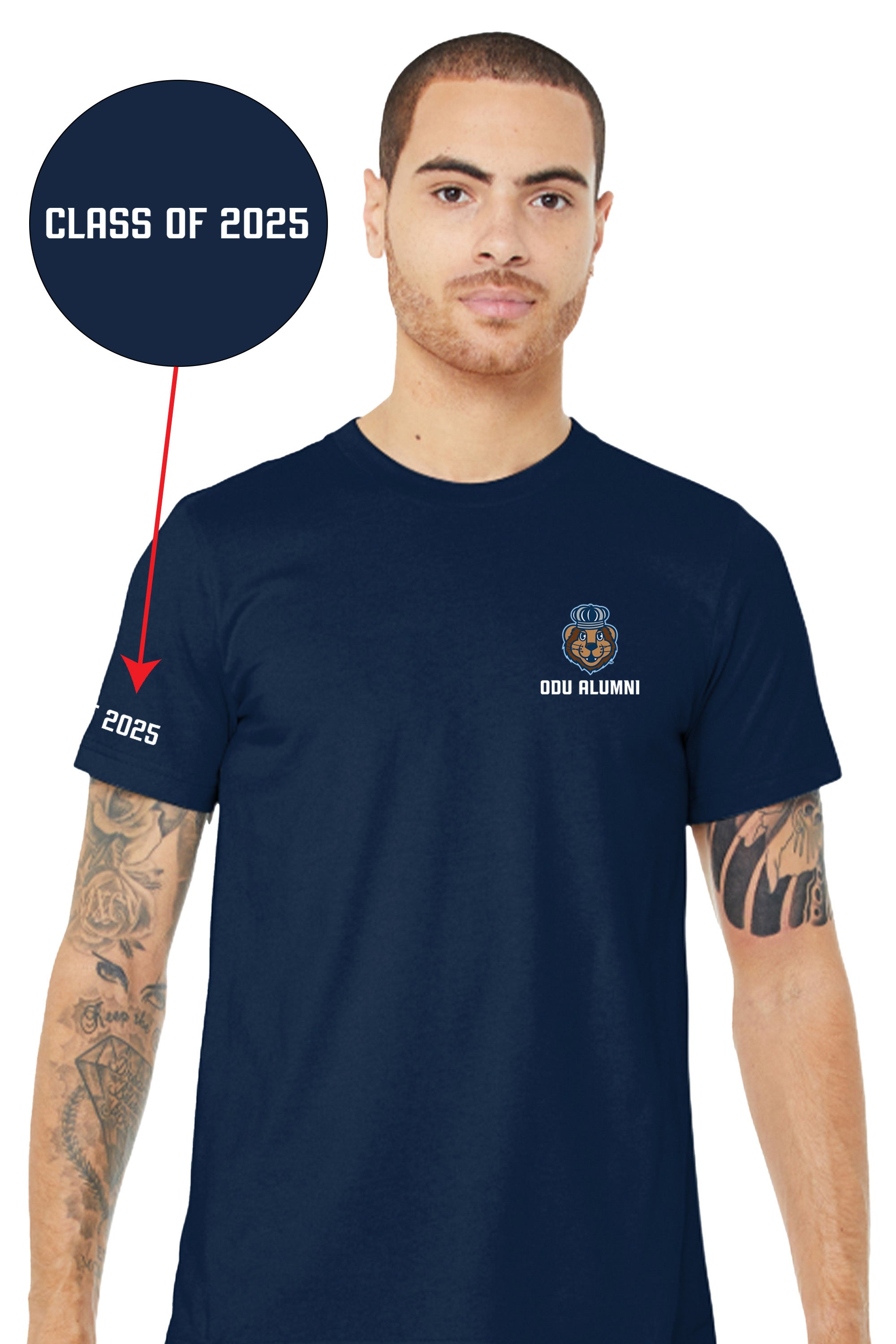 Official, Old Dominion University, Unisex Jersey Short Sleeve T-Shirt - Navy