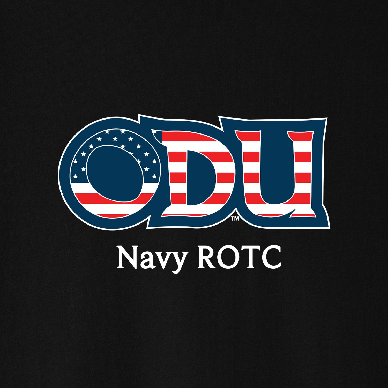 Old Dominion University, ODU Military - Navy ROTC, Unisex Jersey Long Sleeve T-Shirt - Black