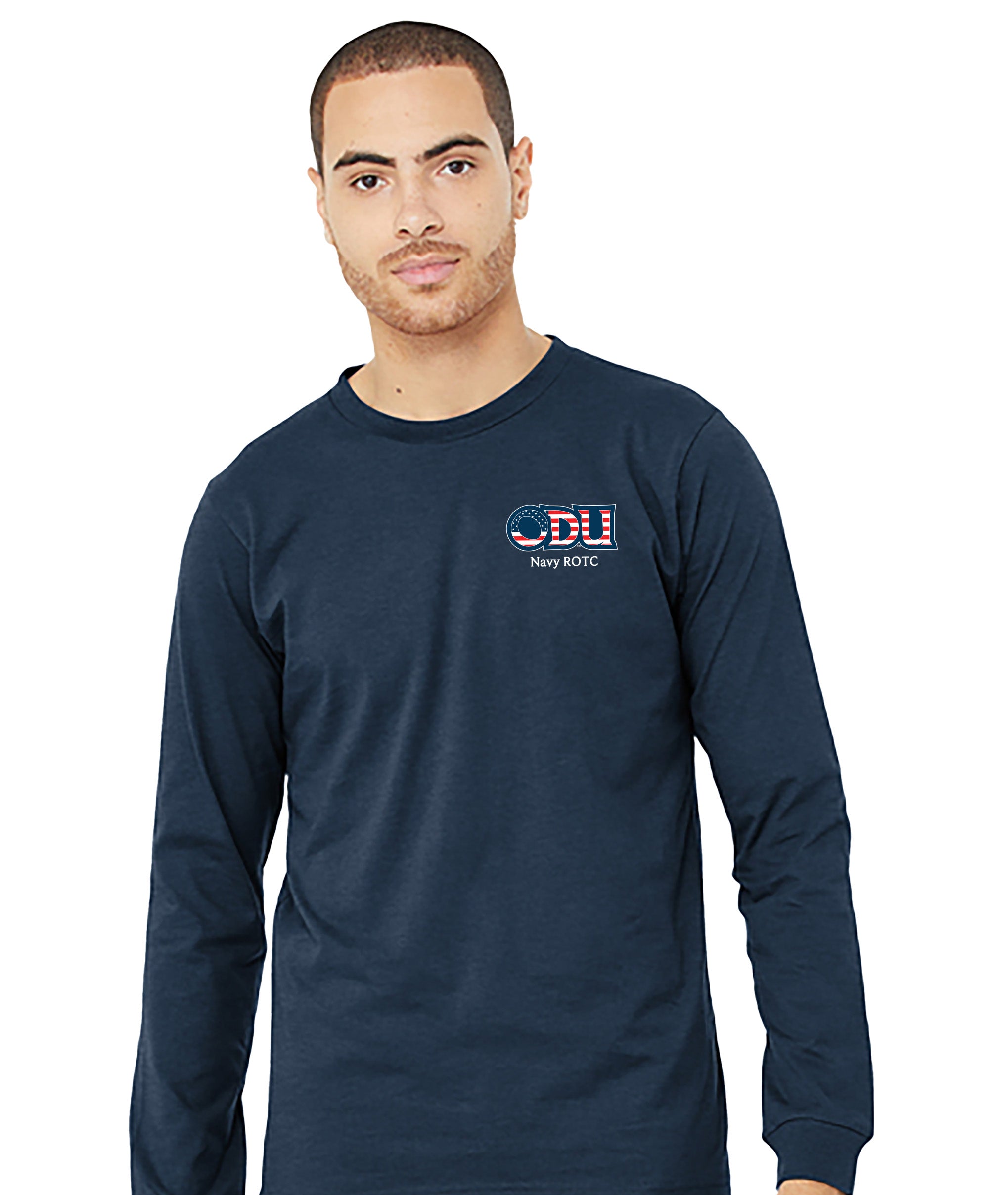 Old Dominion University, ODU Military - Navy ROTC, Unisex Jersey Long Sleeve T-Shirt - Navy
