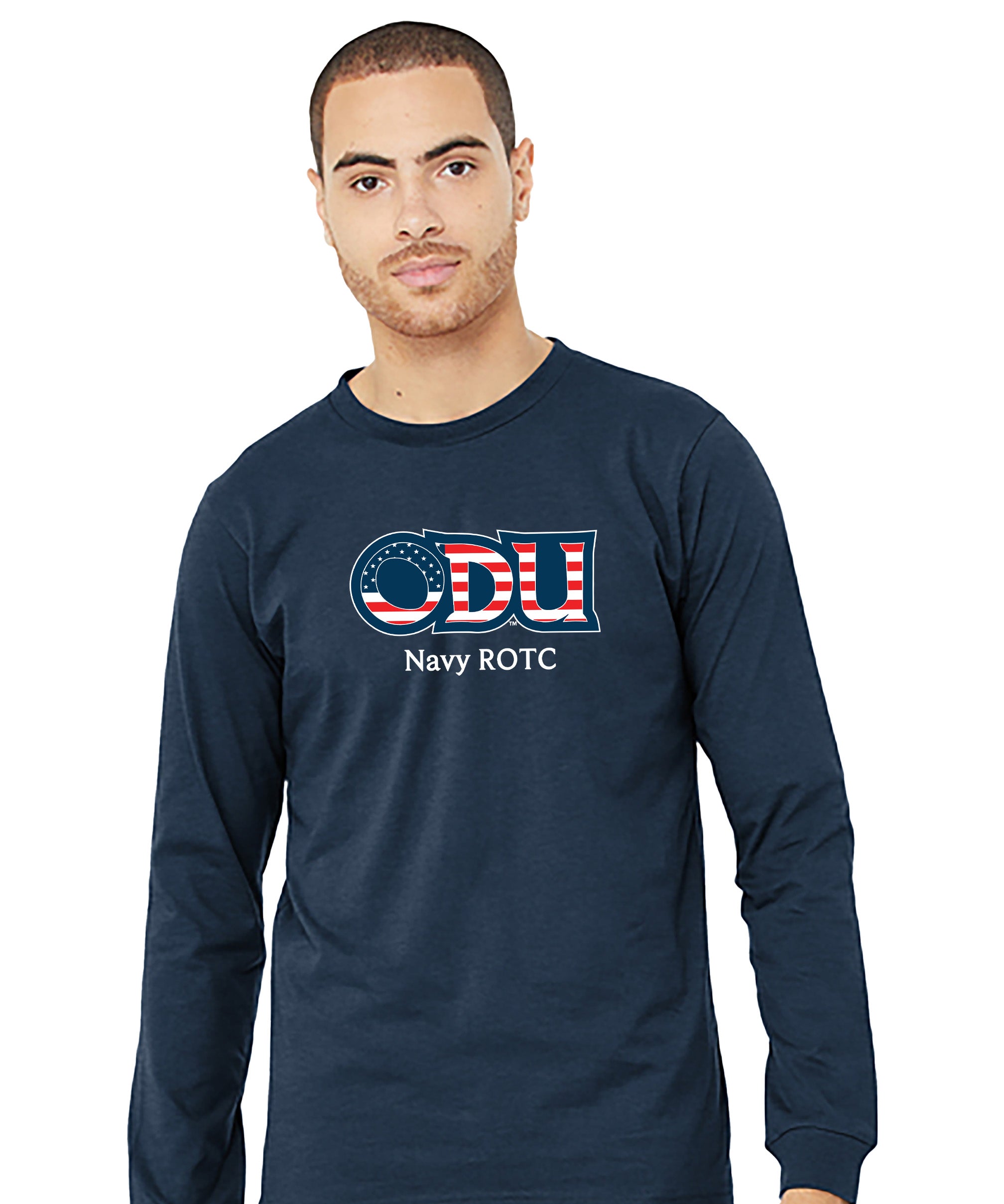Old Dominion University, ODU Military - Navy ROTC, Unisex Jersey Long Sleeve T-Shirt -Navy
