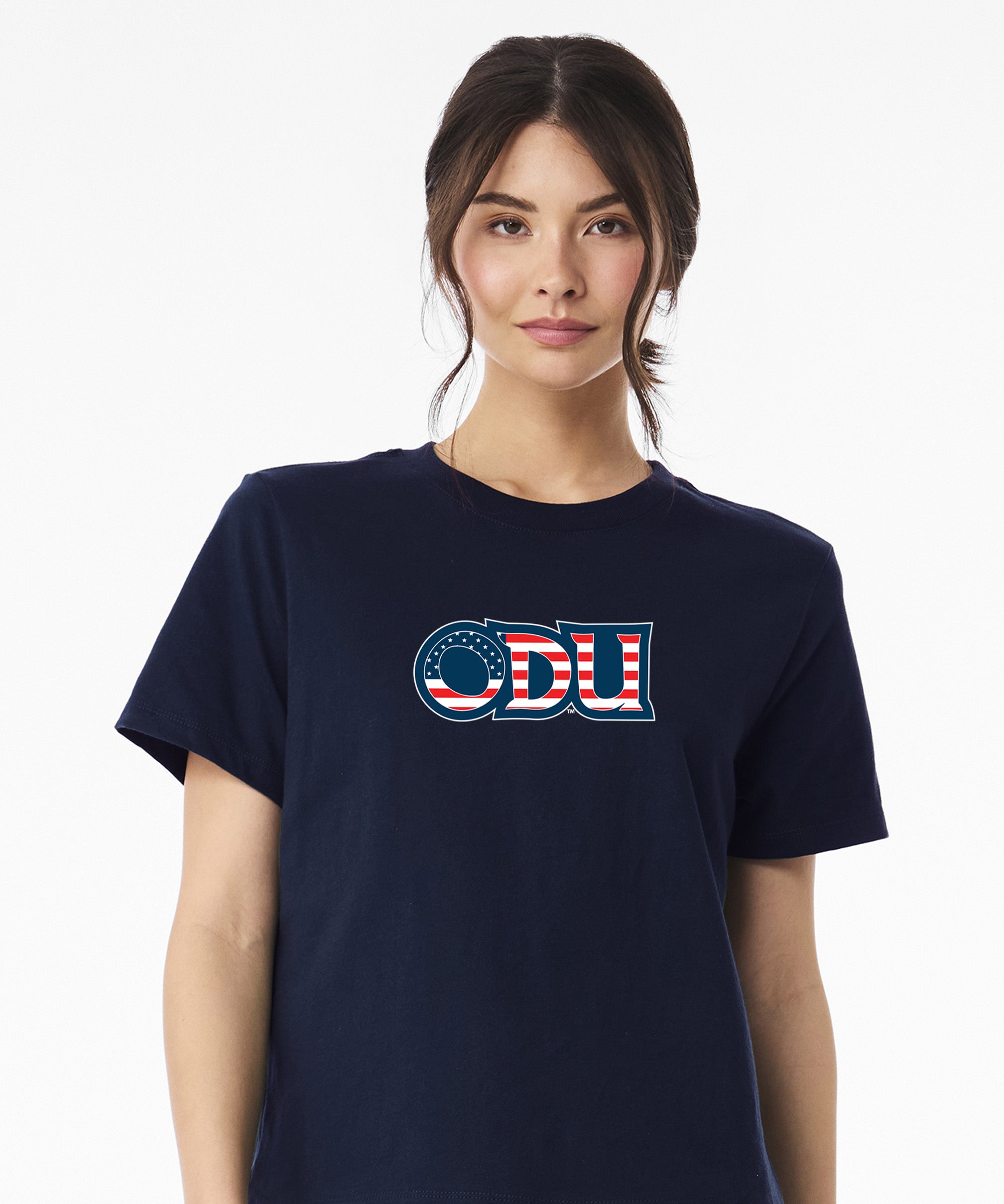 Old Dominion University, ODU Military, BELLA+CANVAS® Women’s 6-Ounce Heavyweight T-Shirt - Navy
