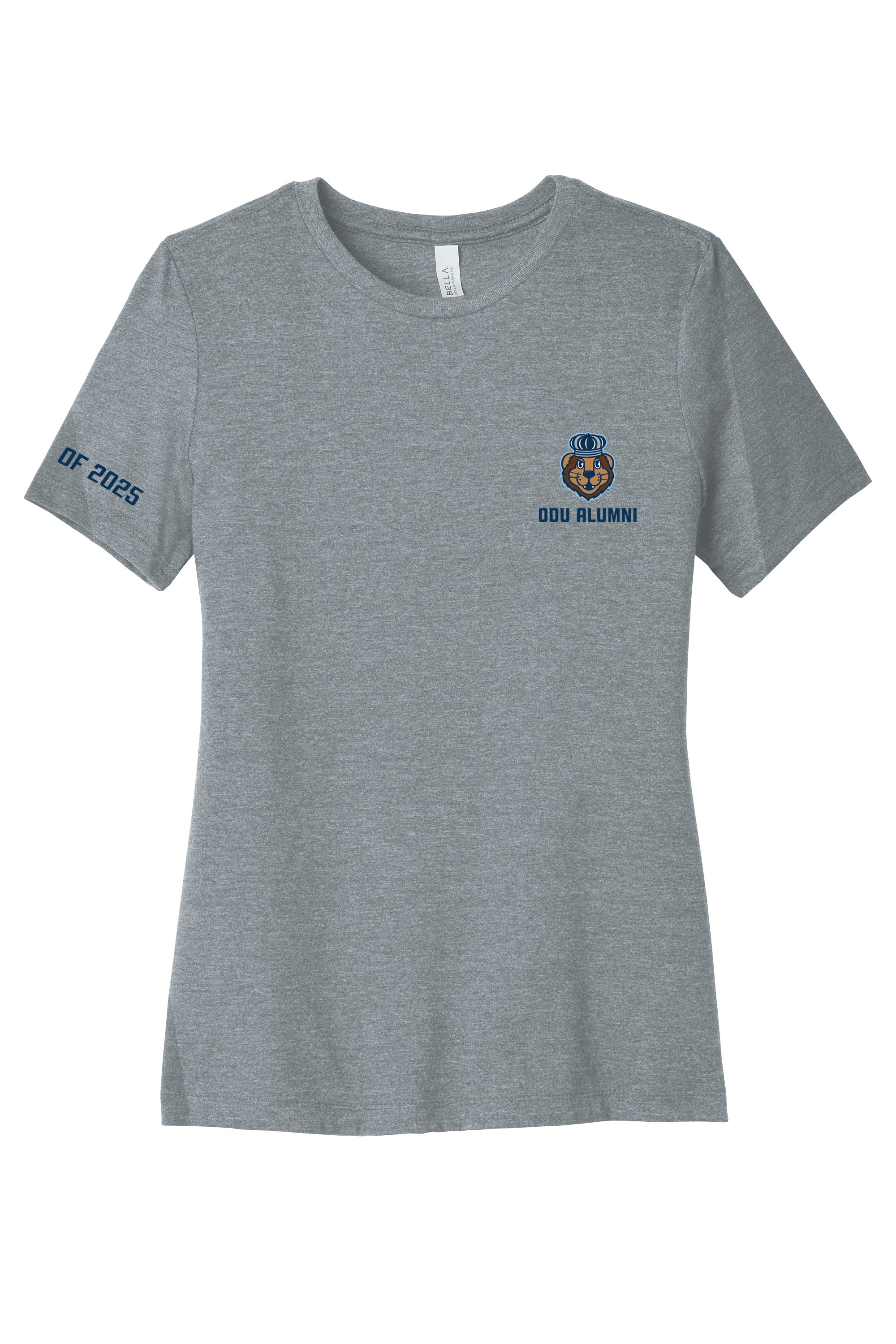 Official, Old Dominion University, Women’s Relaxed Jersey Short Sleeve Alumni T-Shirt - Gray