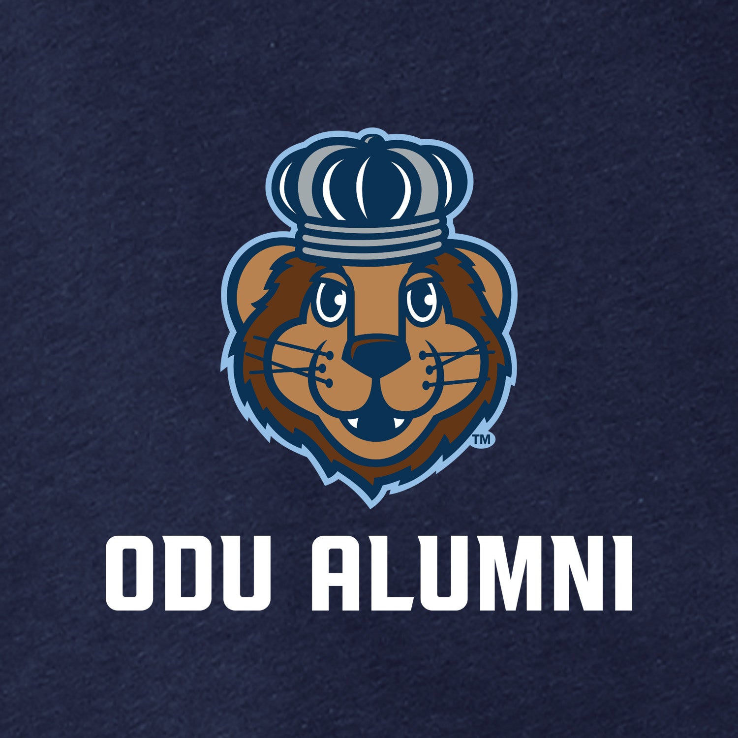 Official, Old Dominion University, Women’s Relaxed Jersey Short Sleeve Alumni T-Shirt - Navy