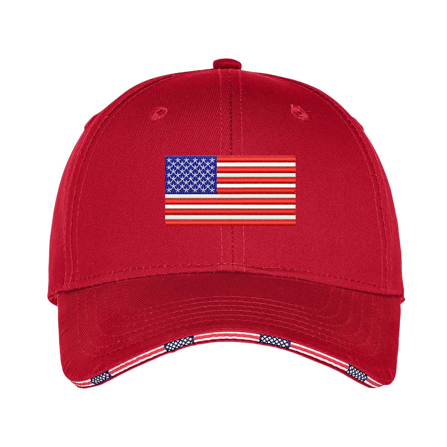 Old Dominion University, U.S. Flag, Americana Flag Sandwich Cap - red