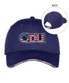 Old Dominion University, ODU Military - Military Logo, Americana Flag Sandwich Cap - Navy
