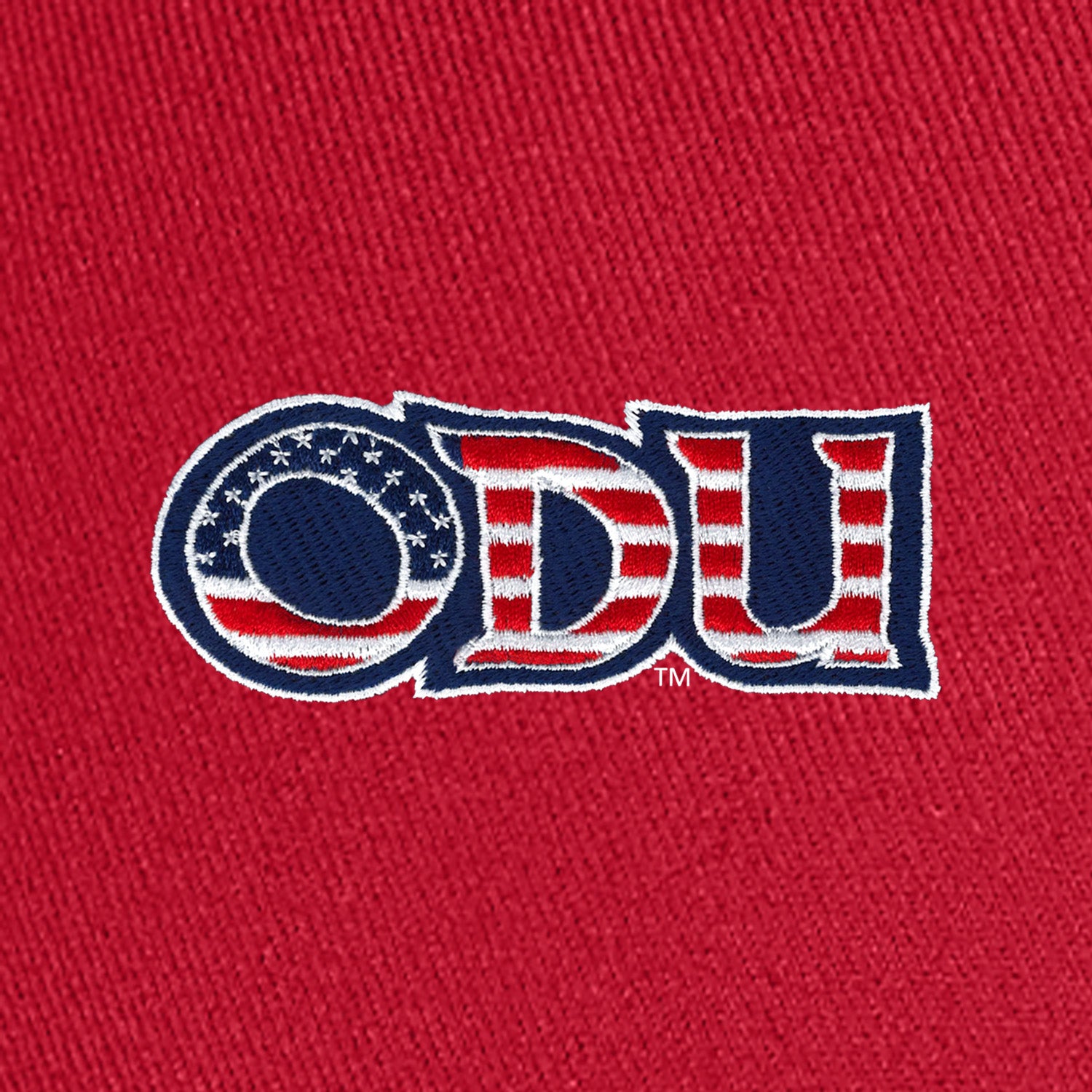 Old Dominion University, ODU Military - Military Logo, Americana Flag Sandwich Cap - Red