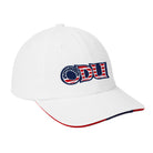 Old Dominion University, ODU Military - Military Logo, Sandwich Bill Cap with Striped Closure - White