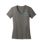 Old Dominion University, ODU Logo, District ® Women’s Perfect Weight ® V-Neck T-Shirt - Heathered Nickel