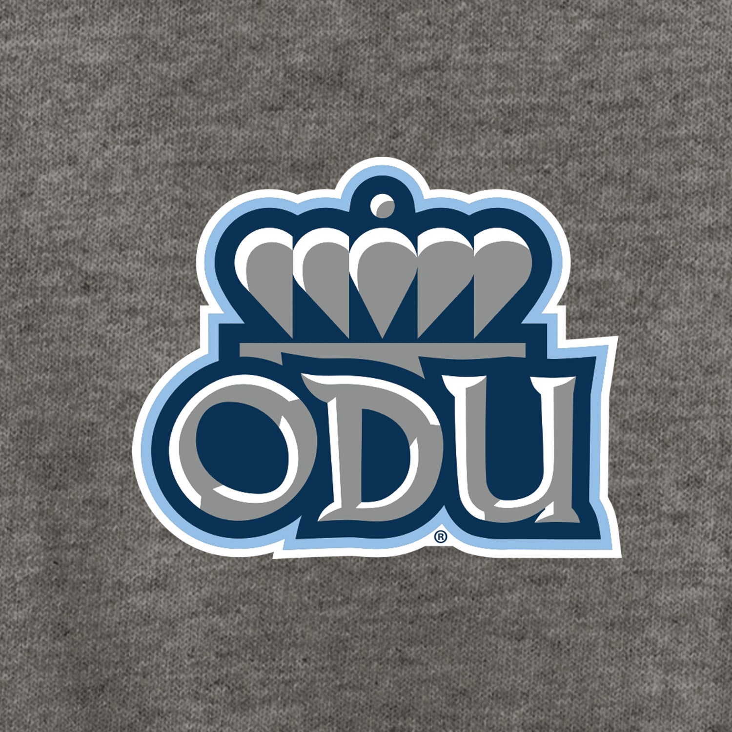 Old Dominion University, ODU Logo, District ® Women’s Perfect Weight ® V-Neck T-Shirt - Heathered Nickel