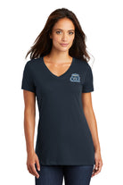 Old Dominion University, ODU Logo, District ® Women’s Perfect Weight ® V-Neck T-Shirt - Navy