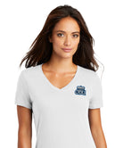 Old Dominion University, ODU Logo, District ® Women’s Perfect Weight ® V-Neck T-Shirt - White