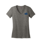 Old Dominion University, ODU Vintage Logo10, District ® Women’s Perfect Weight ® V-Neck T-Shirt - Heathered Nickel